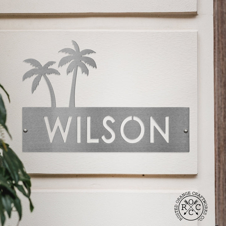 Landscape Address Plaque - 4 Styles - Circular Address Plaque for House Numbers Image 3