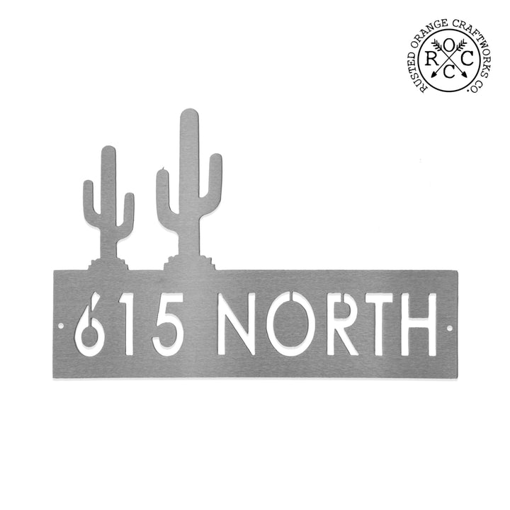 Landscape Address Plaque - 4 Styles - Circular Address Plaque for House Numbers Image 12