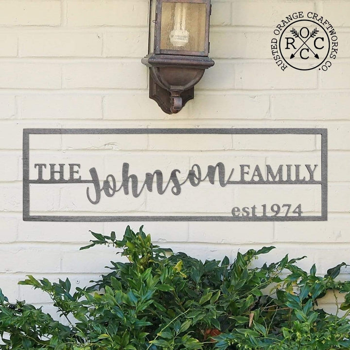 Family Name Plaque - Personalized Last Name Established Sign for Home Image 4
