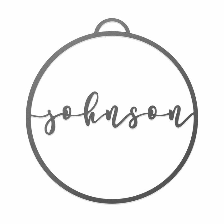 EXCLUSIVE OFFER Minimalist Custom Ornaments - Single - Metal Personalized Christmas Ornaments Image 11