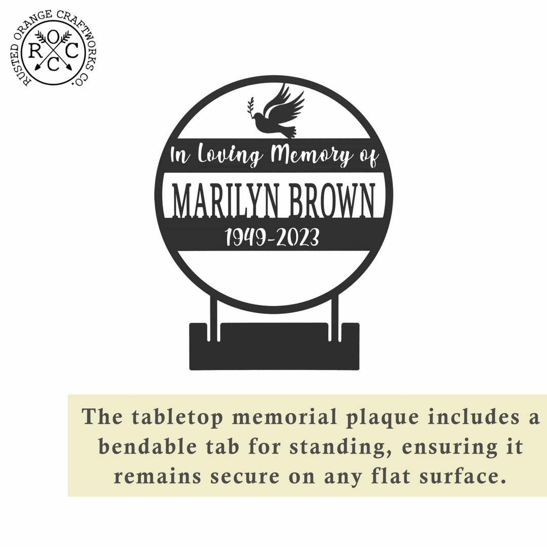 In Memory of Tabletop Plaque - Home Decoration Memorial Plaque for Loved Ones Image 7