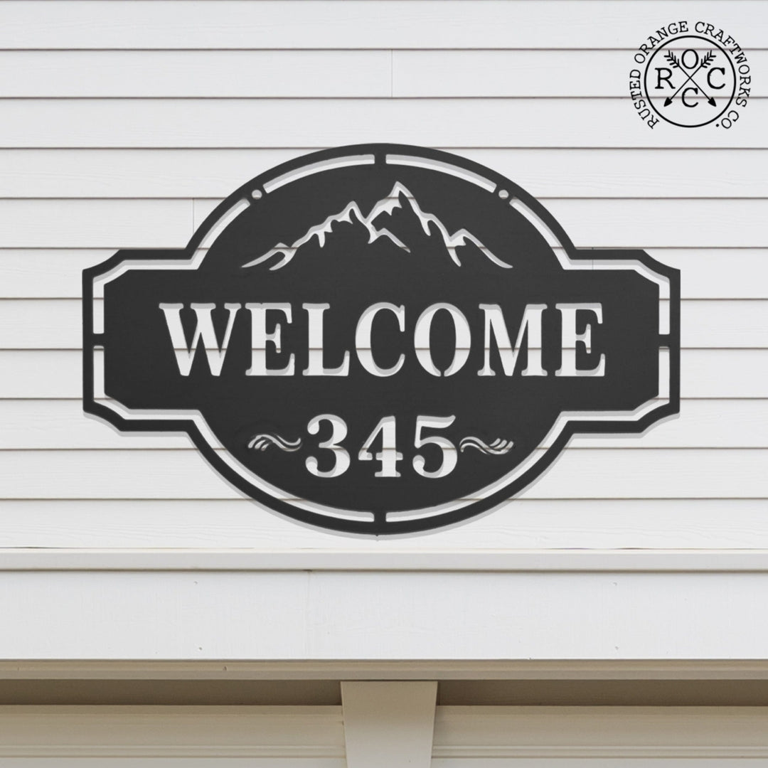 Home on the Range Oversized Address Plaque - House Number Sign Image 12