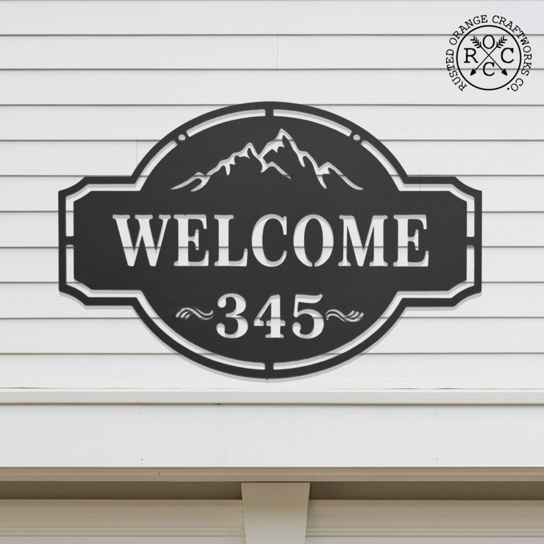 Home on the Range Oversized Address Plaque - House Number Sign Image 1