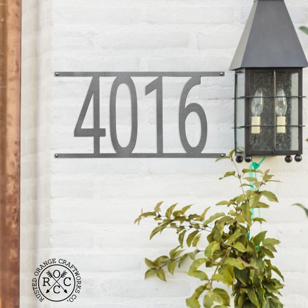 Simple Address Plaque - 3 Sizes - Address Numbers for Outside Image 1