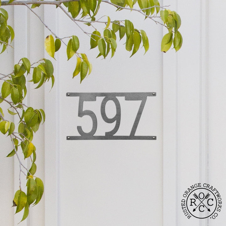 Simple Address Plaque - 3 Sizes - Address Numbers for Outside Image 4