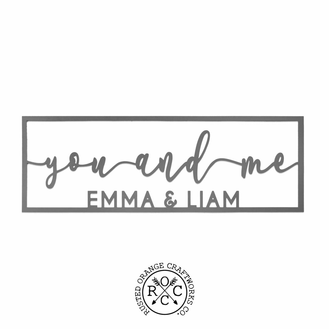 So Happy Together Personalized Name Sign - You And Me sign for bedroom or wedding Image 12
