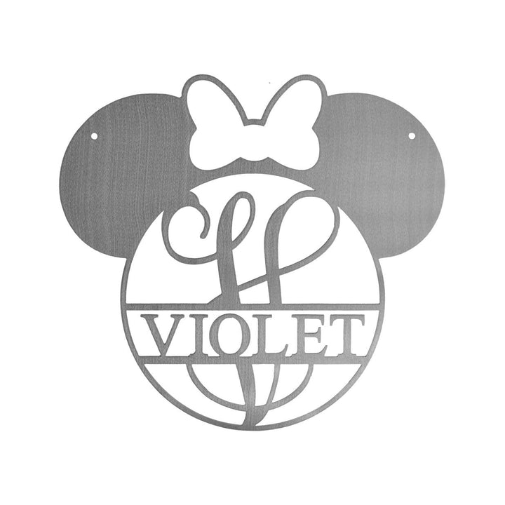 Mouse Ears Monogram - 15" - Personalized Name Sign For Kids Room Image 9