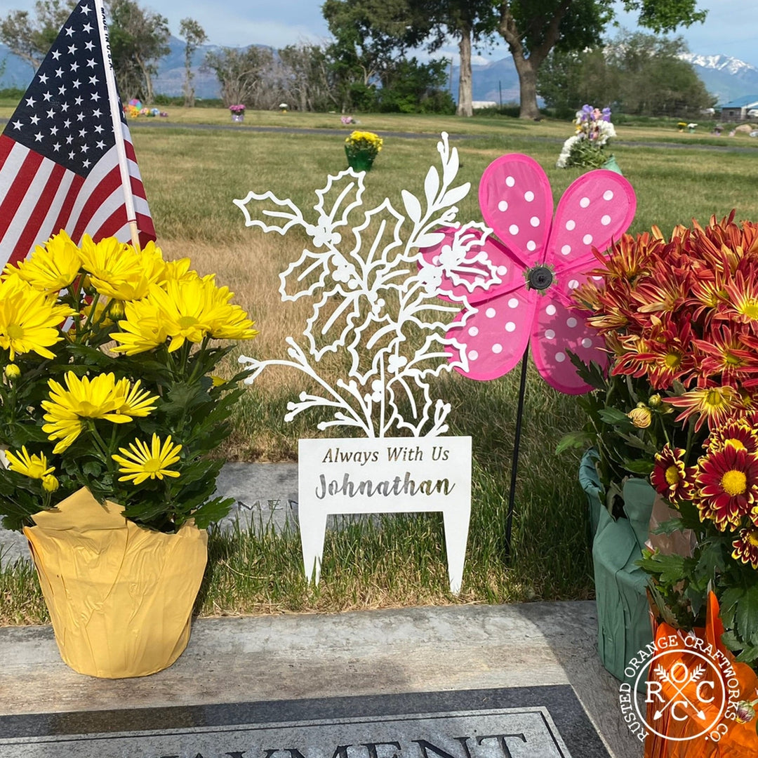 Flower Bouquet Stake - Metal Cutout Memorial Stake for Loved Ones Image 8