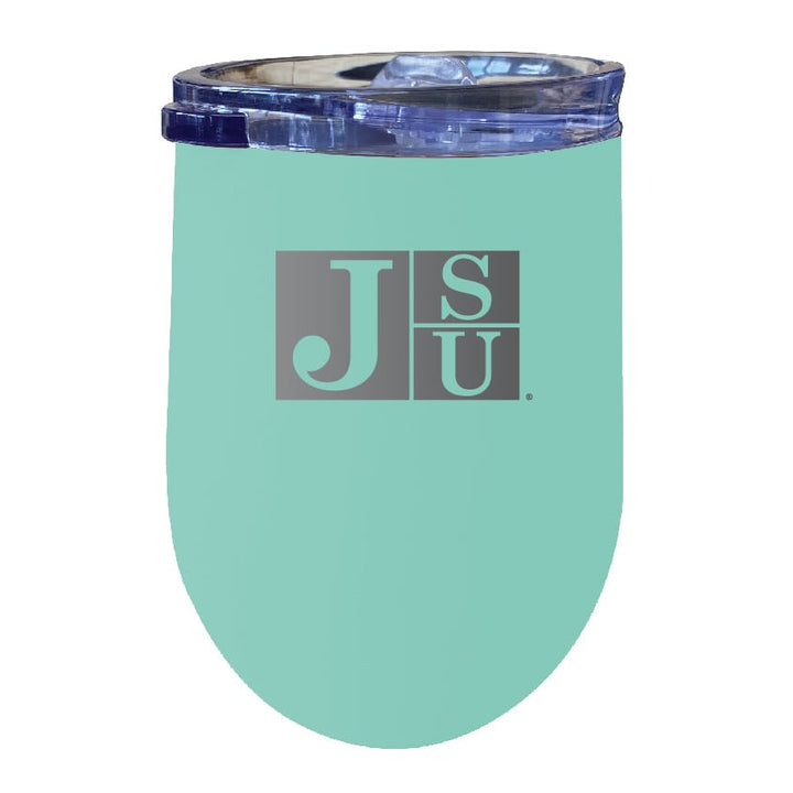 Jackson State University NCAA Laser-Etched Wine Tumbler - 12oz Stainless Steel Insulated Cup Image 4