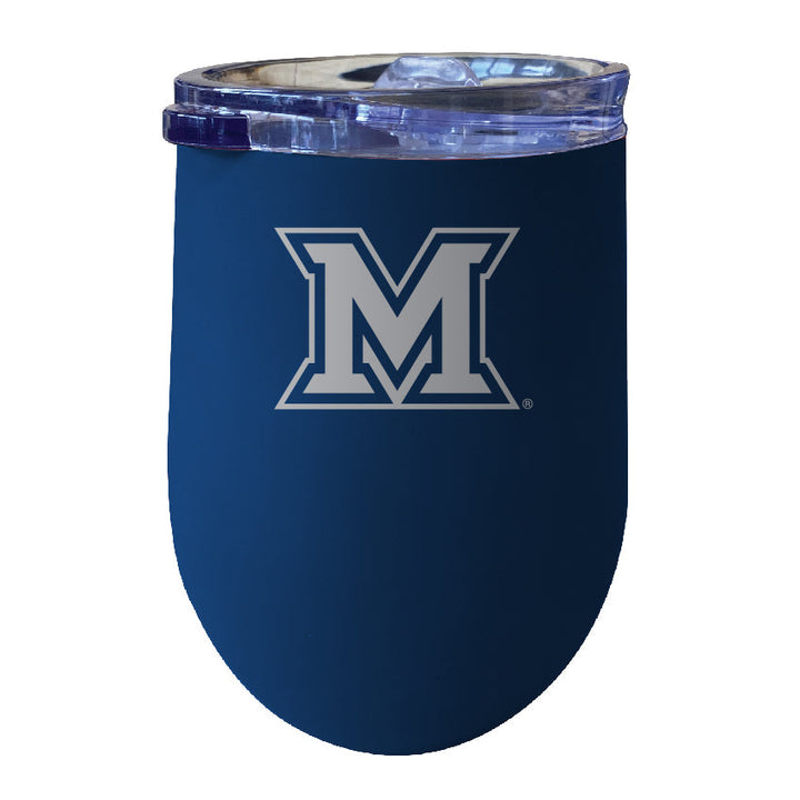 Miami University of Ohio NCAA Laser-Etched Wine Tumbler - 12oz Stainless Steel Insulated Cup Image 3