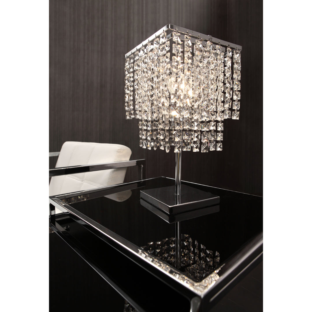 Falling Stars Table Lamp Chrome Image 2