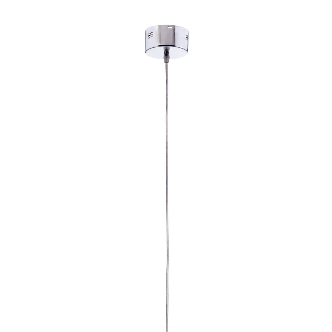 Storm Ceiling Lamp Clear Chrome Suspended Cylinder G4 Halogen UL Approved 10W Image 3