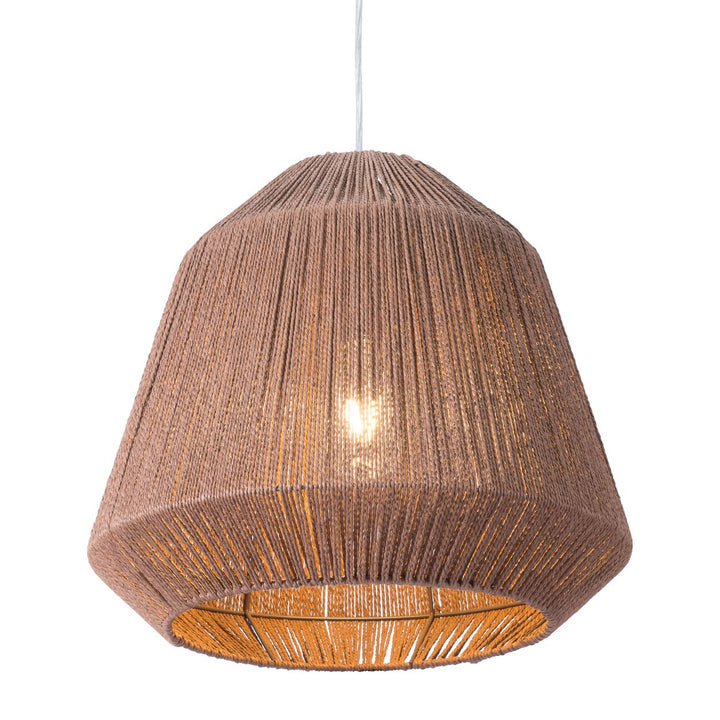 Impala Ceiling Lamp Brown Paper Rope Natural Pendant Light Fixture Indoor Use Image 1