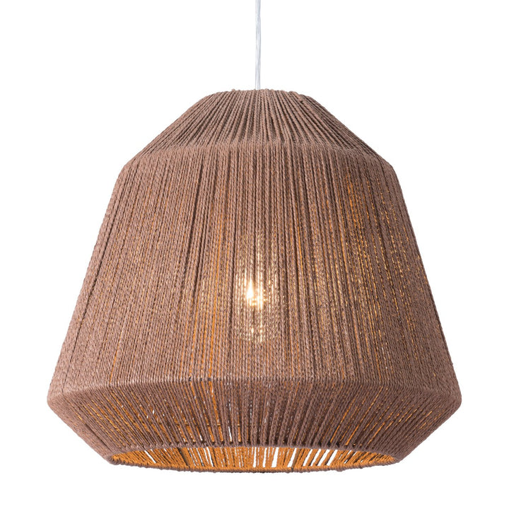 Impala Ceiling Lamp Brown Paper Rope Natural Pendant Light Fixture Indoor Use Image 3