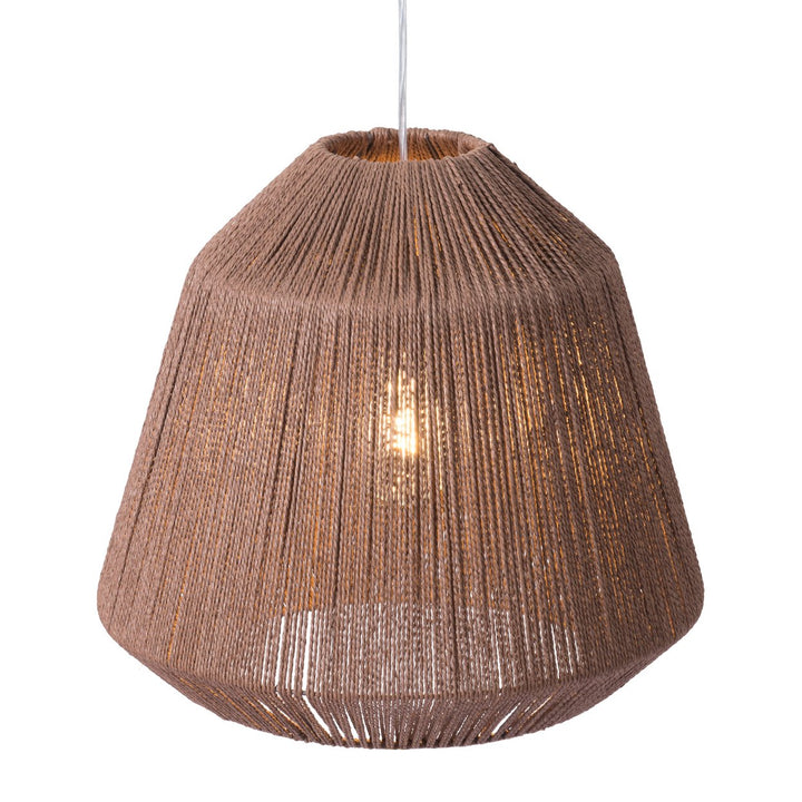 Impala Ceiling Lamp Brown Paper Rope Natural Pendant Light Fixture Indoor Use Image 5