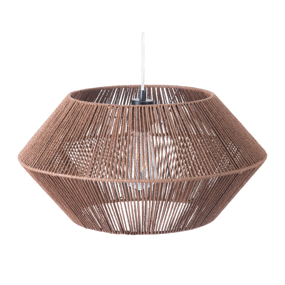 Kendrick Ceiling Lamp Brown Natural Paper Rope Lighting Fixture Image 6