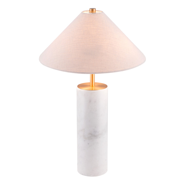 Ciara Table Lamp Beige and White Image 3
