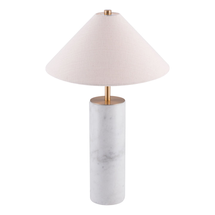 Ciara Table Lamp Beige and White Image 4