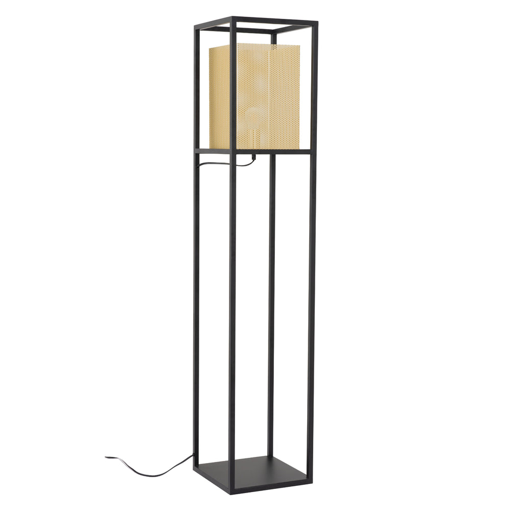 Yves Floor Lamp Gold and Black Image 2