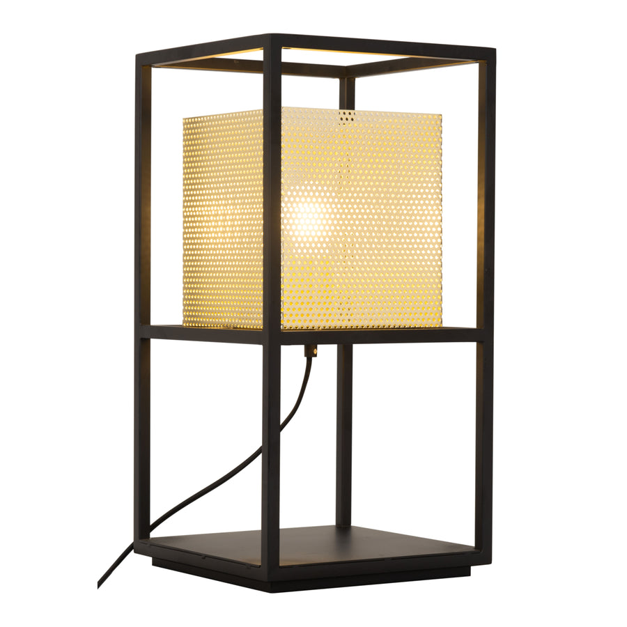 Yves Table Lamp Gold and Black Image 1