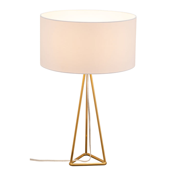 Sascha Table Lamp White and Brass Image 3