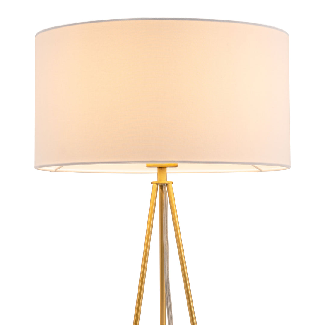 Sascha Table Lamp White and Brass Image 5
