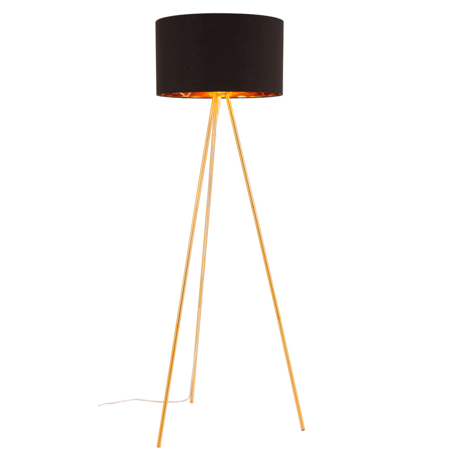 Mariel Floor Lamp Black and Gold Image 1