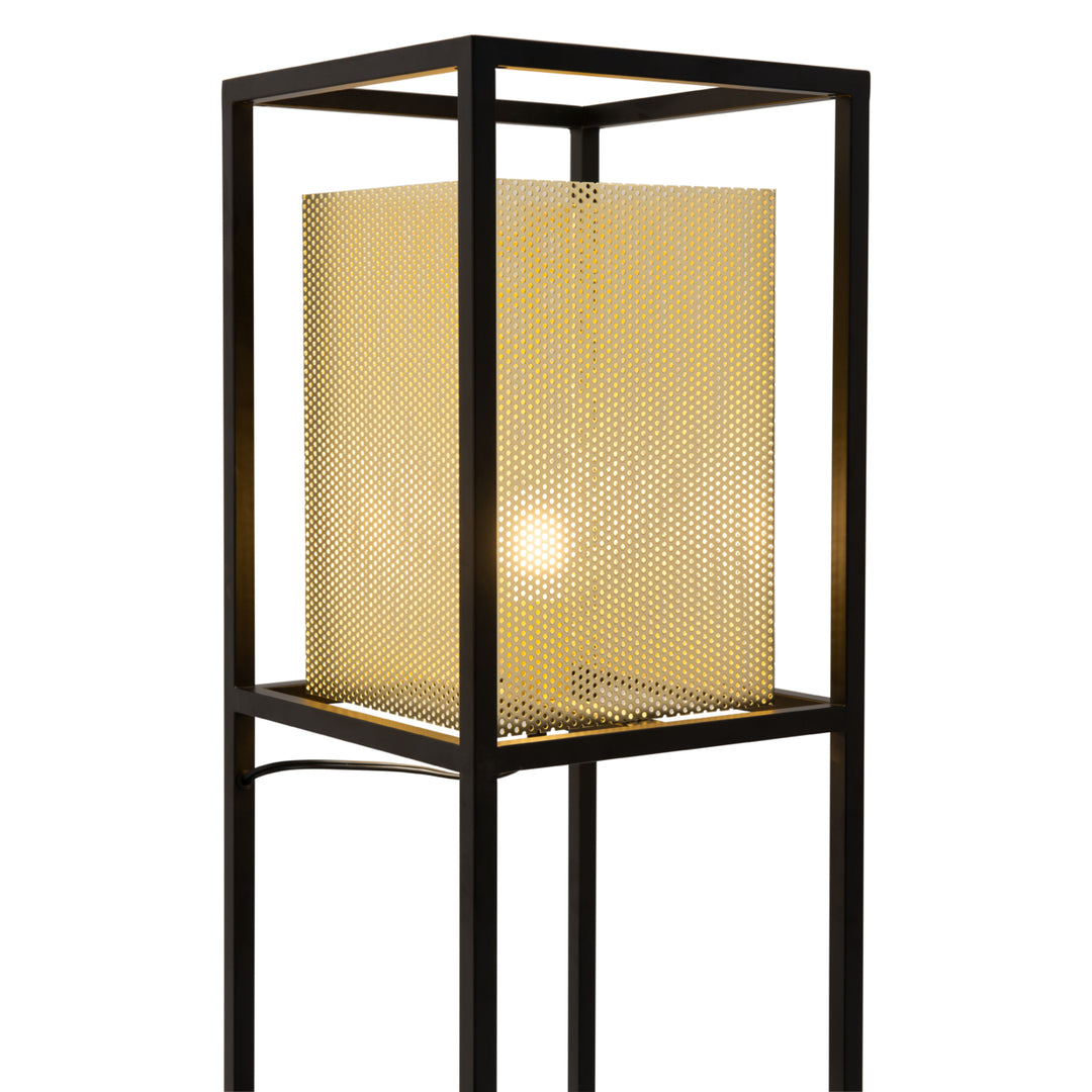 Yves Floor Lamp Gold and Black Image 6