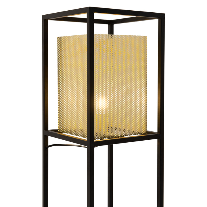 Yves Floor Lamp Gold and Black Image 6