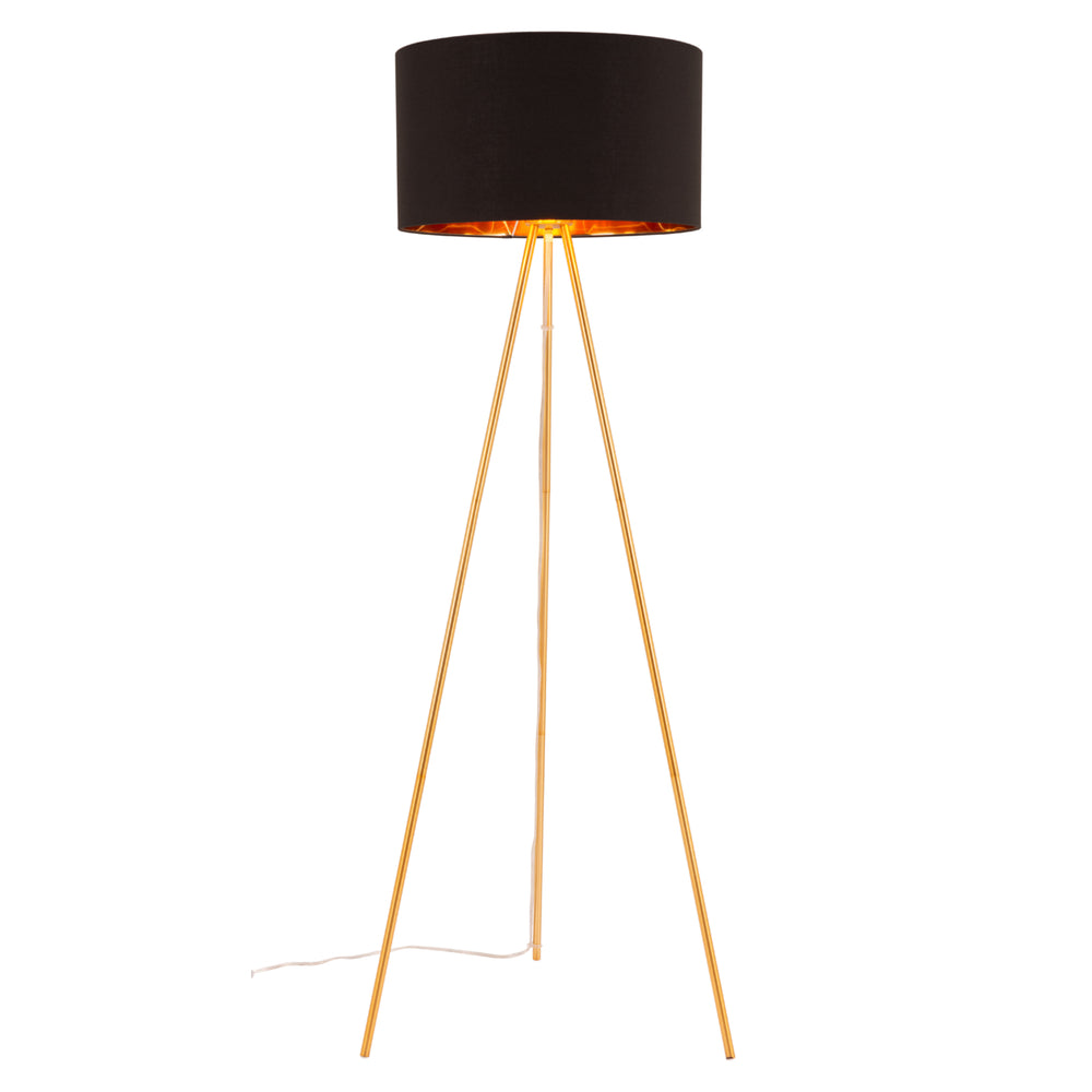 Mariel Floor Lamp Black and Gold Image 2