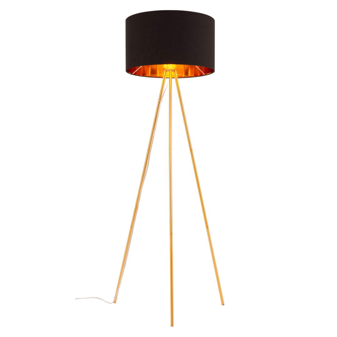 Mariel Floor Lamp Black and Gold Image 3