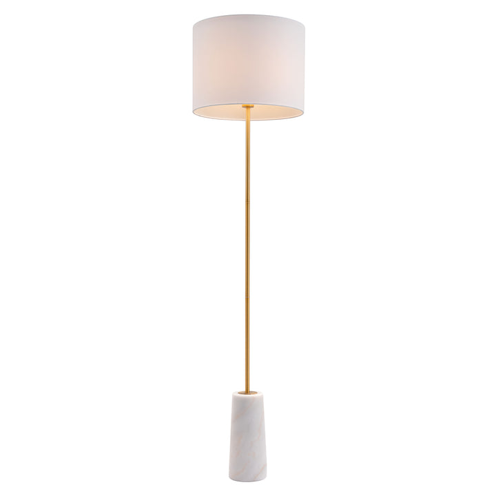 Titan Floor Lamp White and Brass Image 3