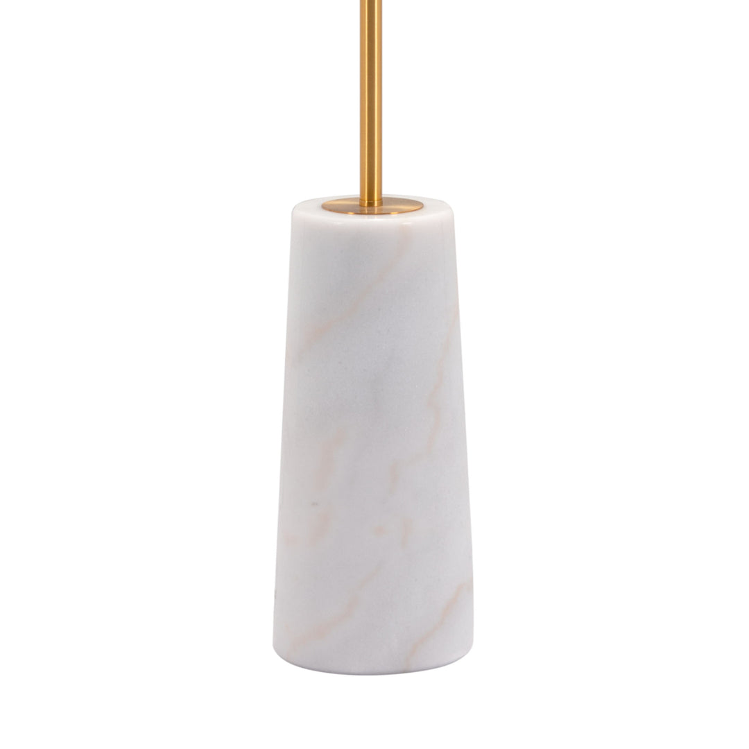 Titan Floor Lamp White and Brass Image 6