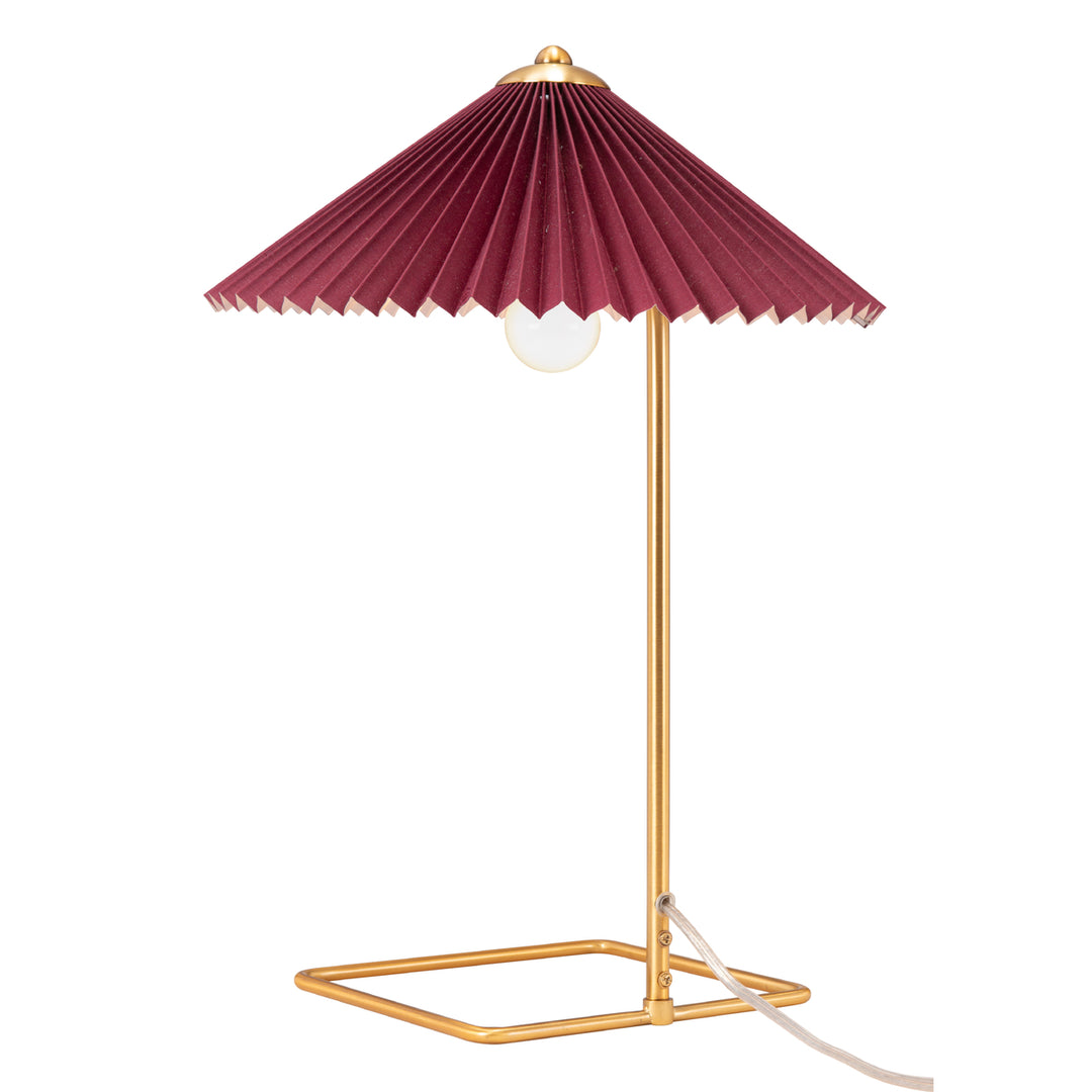Charo Table Lamp Red and Gold Image 4