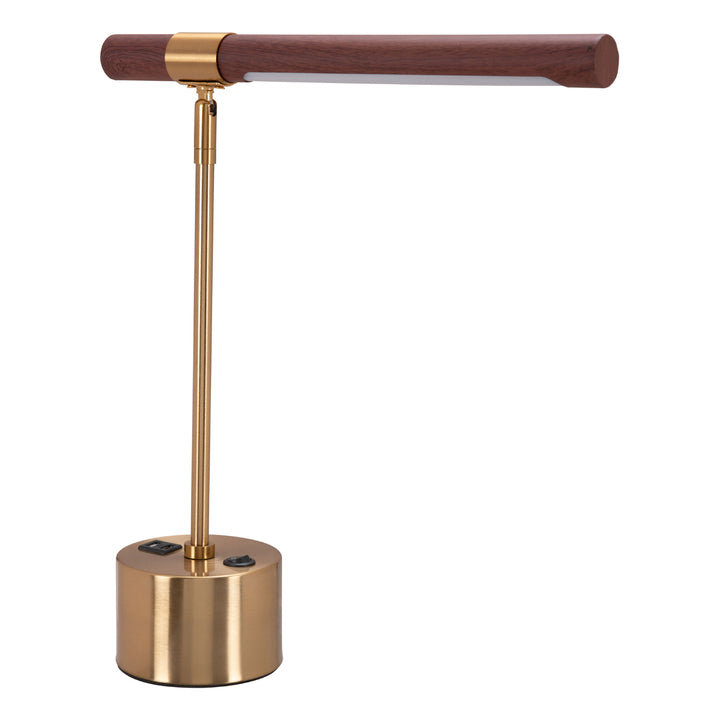 Kippy Table Lamp Brown and Brass Image 1