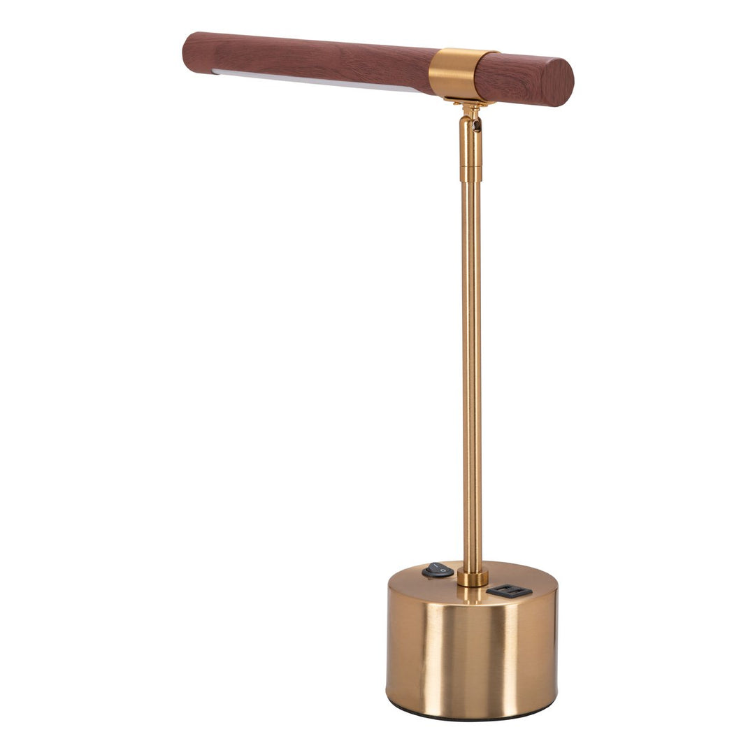 Kippy Table Lamp Brown and Brass Image 3