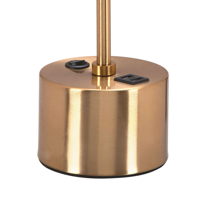 Kippy Table Lamp Brown and Brass Image 6
