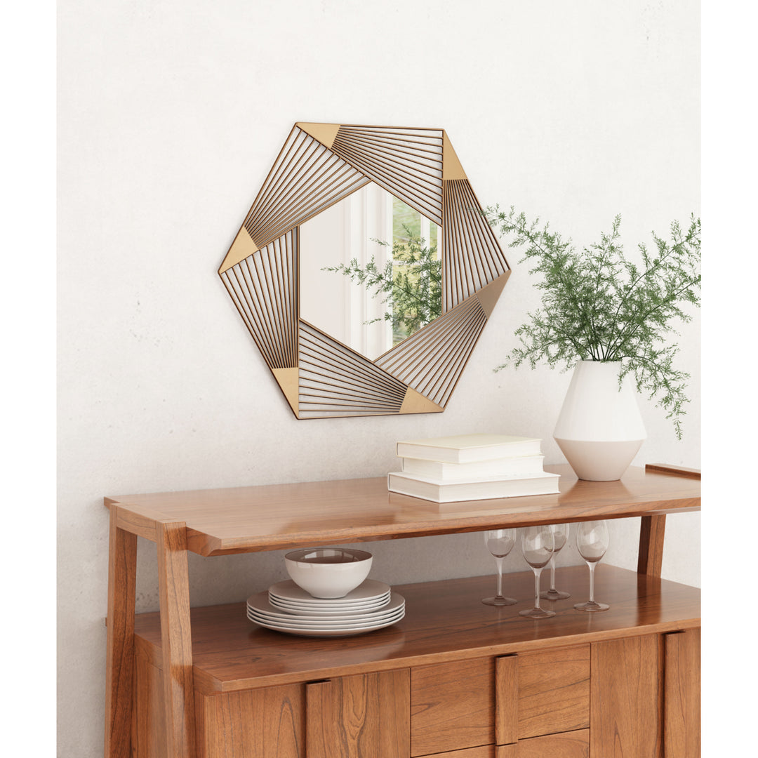 Aspect Hexagonal Mirror Copper Image 5