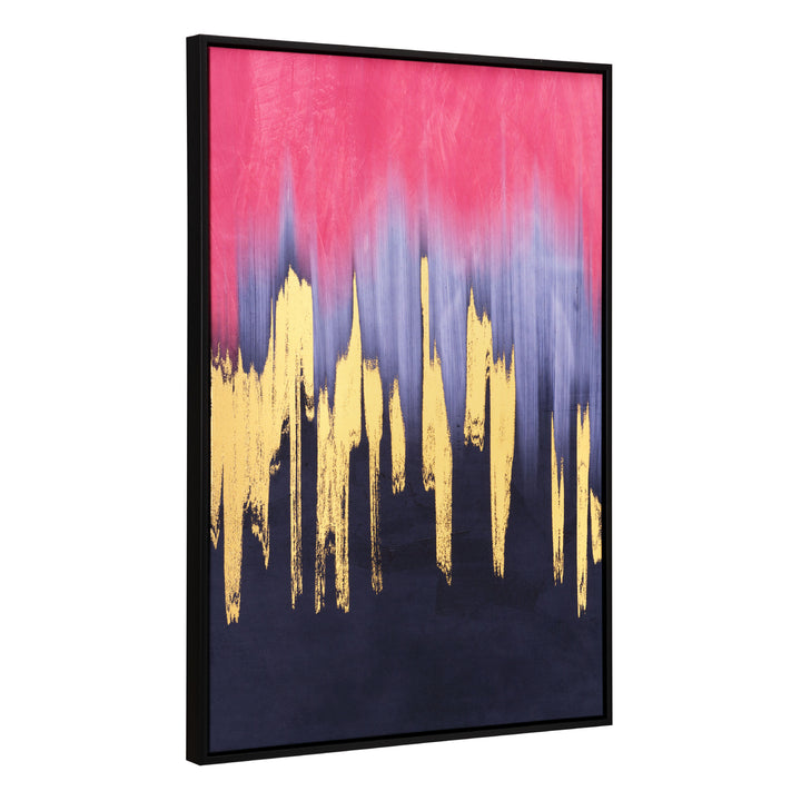 Sunset Wave Canvas Wall Art Multicolor Image 1