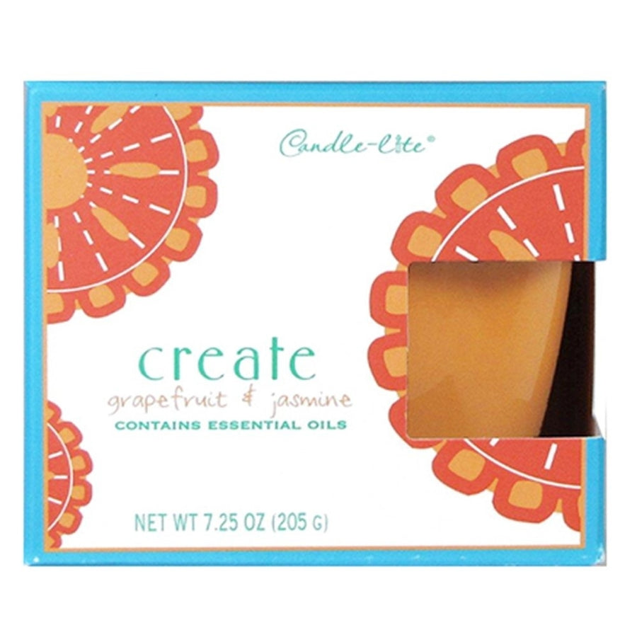 Candle-Lite Grapefruit Jasmine Boxed Candle Jar 205g Model 361877 Scented Candle Image 1