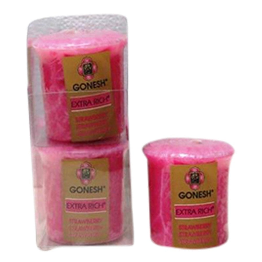 Gonesh Extra Rich Votive Candle- Strawberry 502113 (1 CANDLE COUNT) Image 1