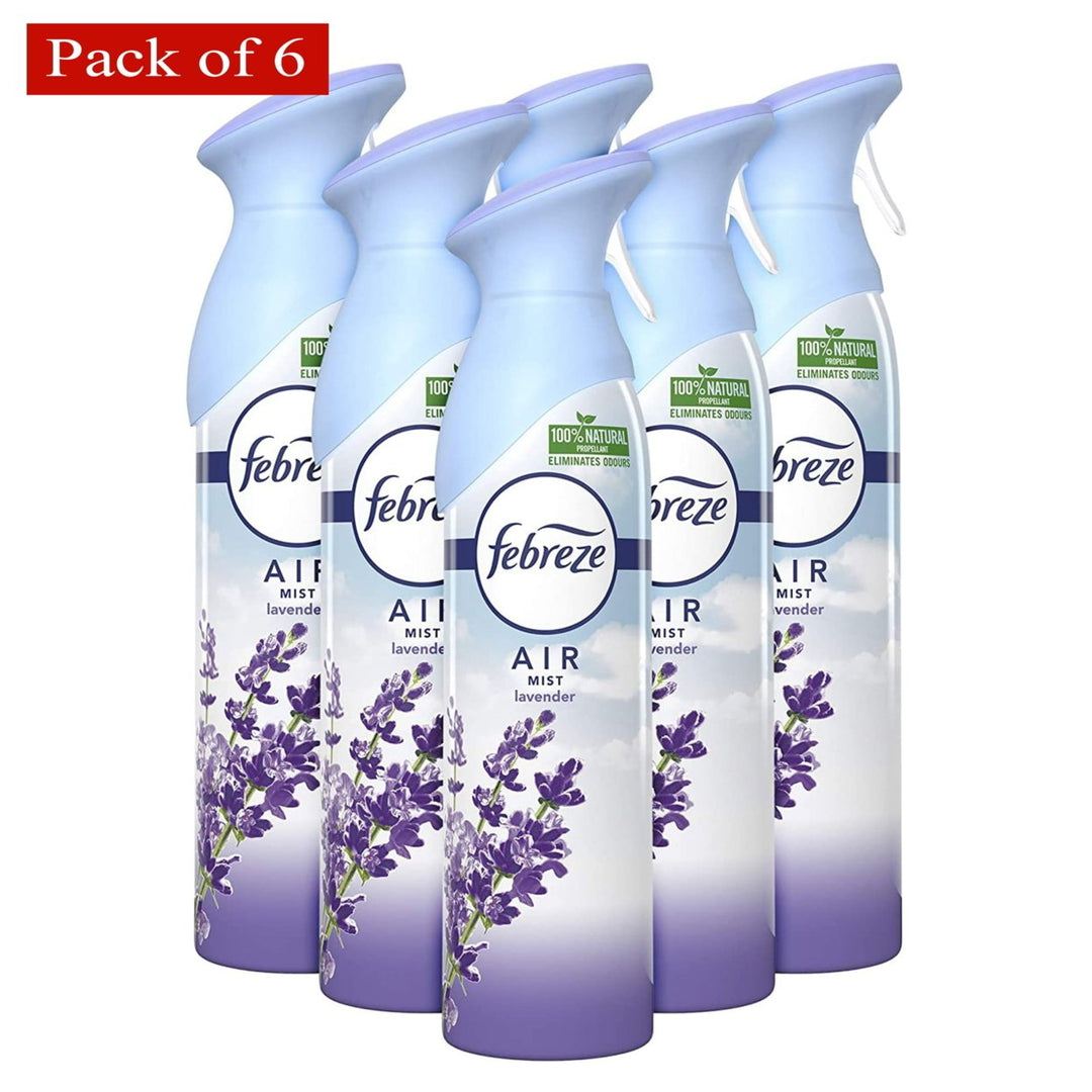 Febreze 300 ml Lavender Air Freshener Spray - Pack of 6 Image 1