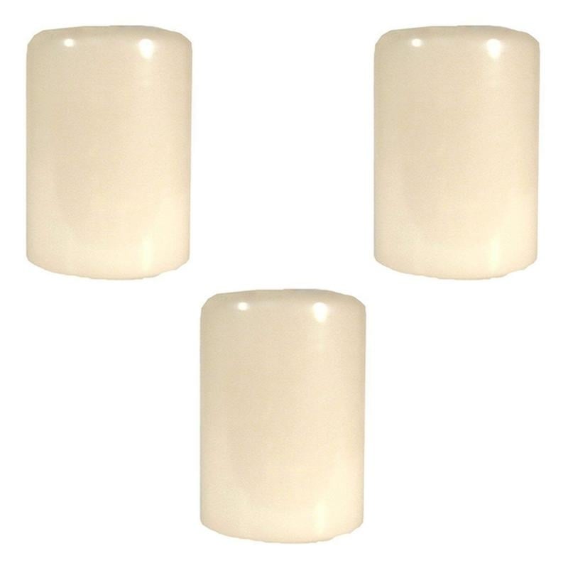 Candle-Lite Ivory Unscented Pillar Candle 2.8x4 inches Pack of 3 Image 1