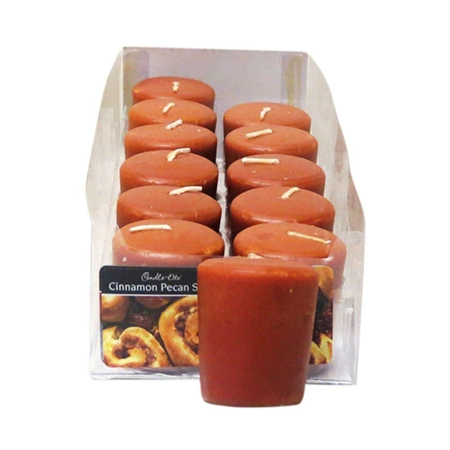 Candle-Lite Votive Candle Cinnamon Pecan Swirl 217501 Perfect for Image 1