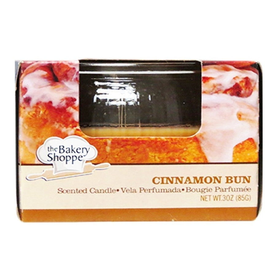 Bakery Shoppe 3 Oz Scented Candle- Cinnamon Bun (Pack of 3) Image 1