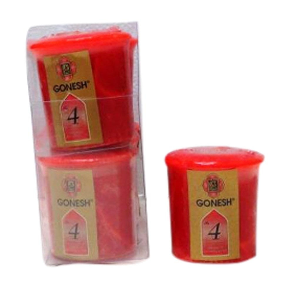 Gonesh Votive Candle- No.4 Perfumes Of Orchards and Vines (Pack of 3) (1 CANDLE COUNT) Image 1