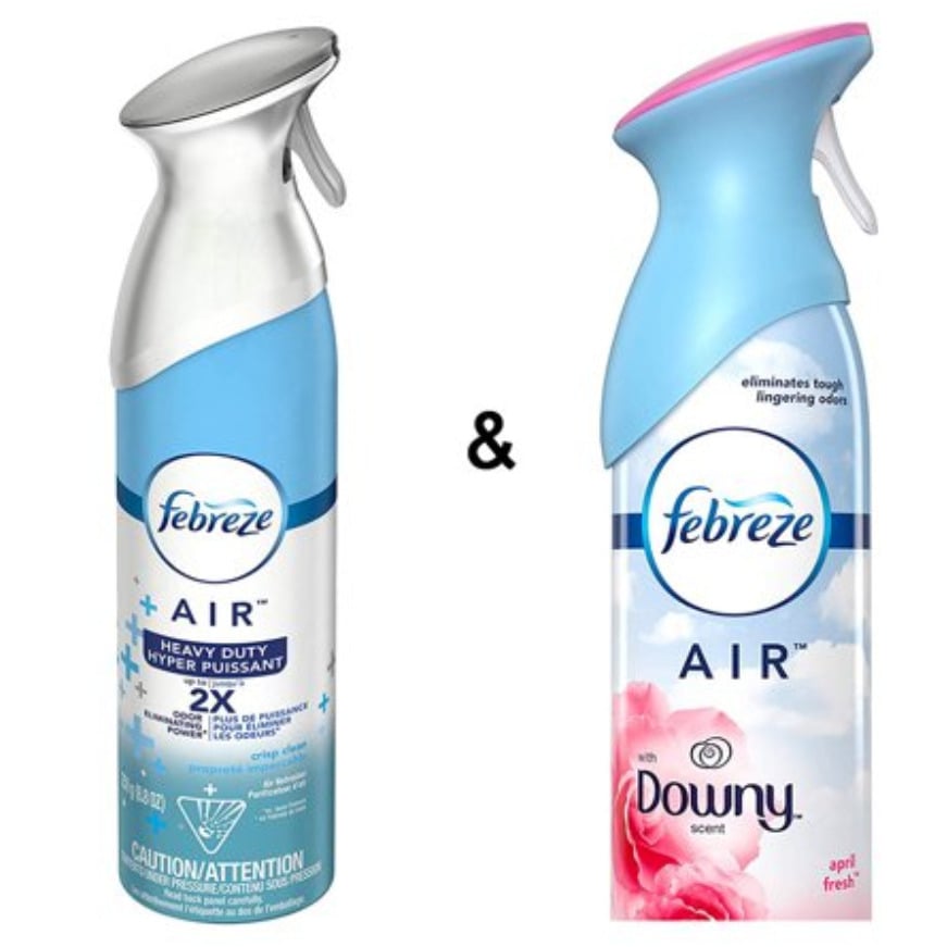 AIR Freshener Heavy Duty Crisp Clean (1 Count, 250 g) by Febreze and Air Freshener with Dawn Scent, April Fresh, 250 g Image 1