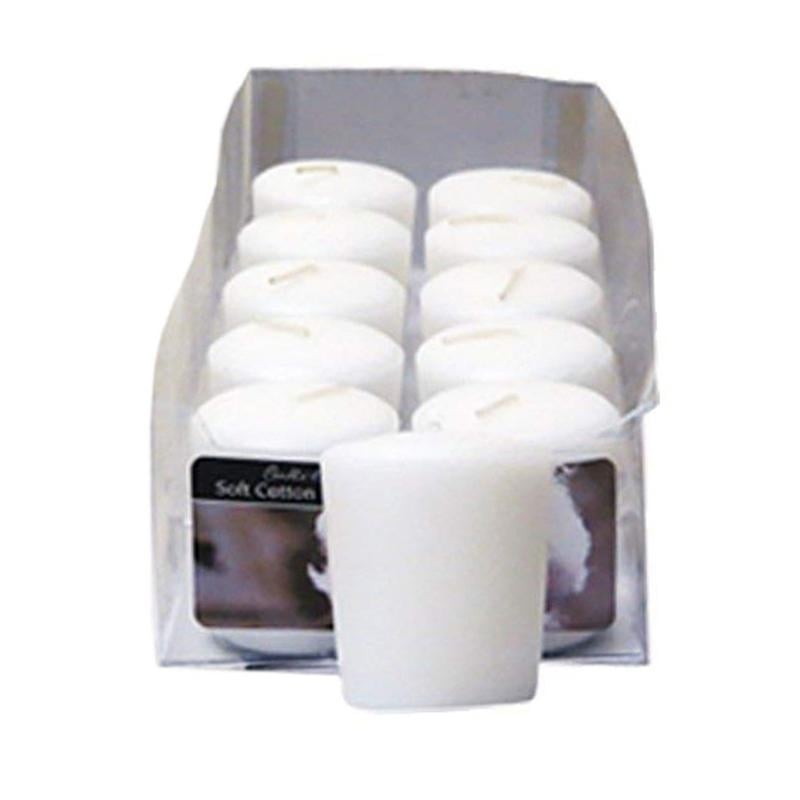 Candle-Lite Votive Candle Soft Cotton Blanket Scented Wax Candle Single Piece Image 1