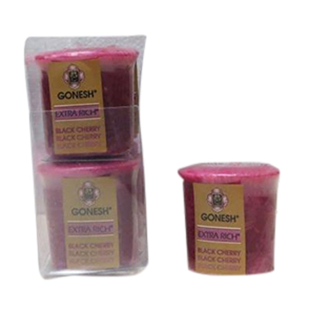 Gonesh Extra Rich Votive Candle- Black Cherry (Pack of 3) (1 CANDLE COUNT) Image 1