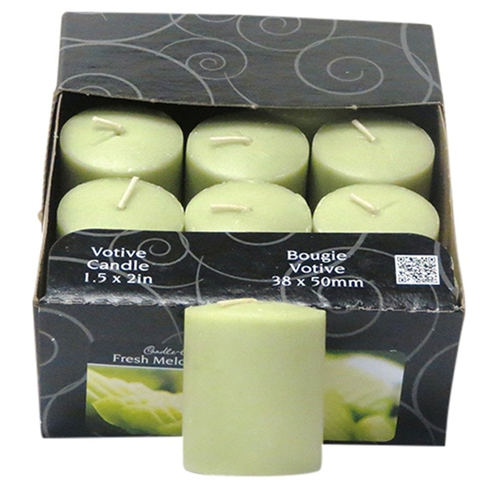 Candle-Lite Flat Top Votive Candle- Fresh Melon Slice (Per Candle Piece Price) 210632 Image 1